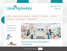 Tablet Screenshot of lansiapteekki.fi